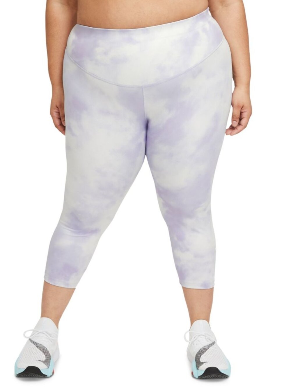 Nike Womens Plus Size One Icon Clash Crop Leggings